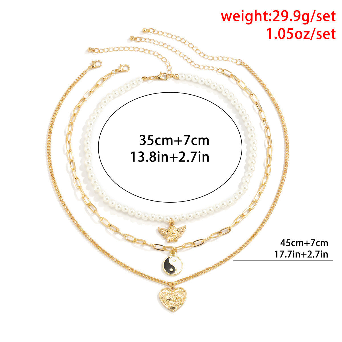 European And American Jewelry Punk Imitation Pearl Beads