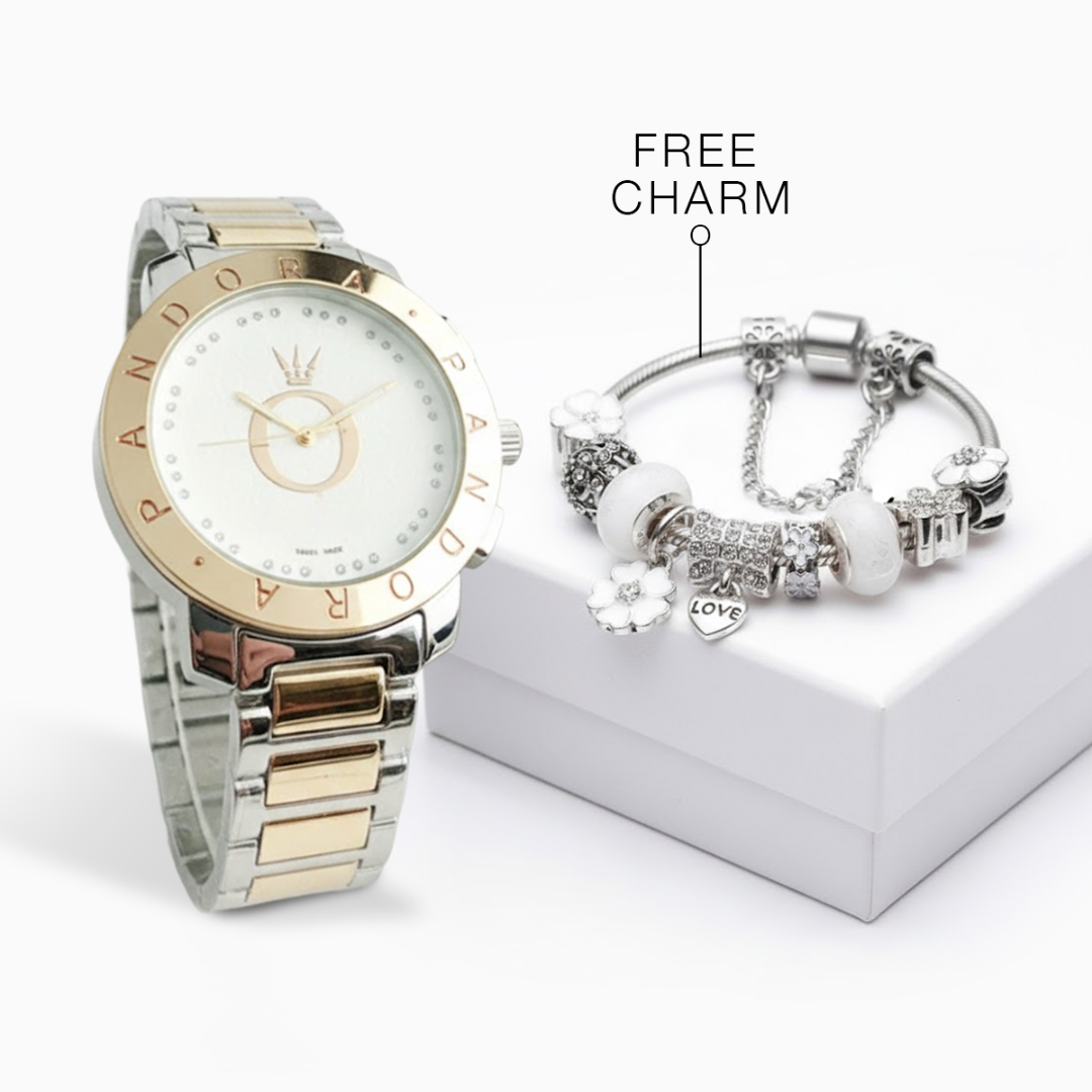 Watch Diamond + Free Complete Happiness Bracelet