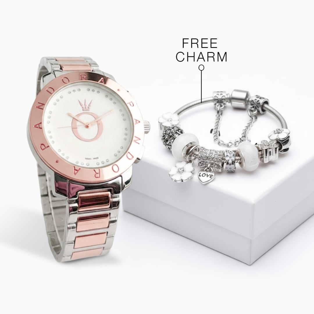 Watch Diamond + Free Complete Happiness Bracelet