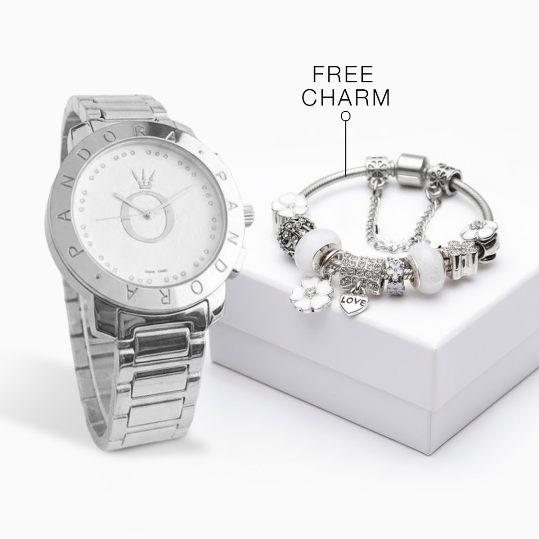 Watch Diamond + Free Complete Happiness Bracelet