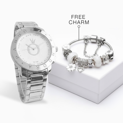 Watch Diamond + Free Complete Happiness Bracelet