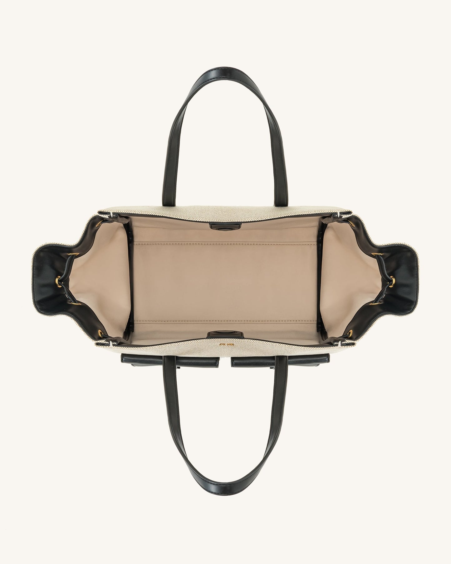 Linda Tote Bag - Black Canvas