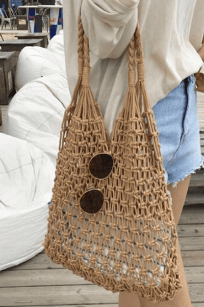 Women's Crochet Beach Bag