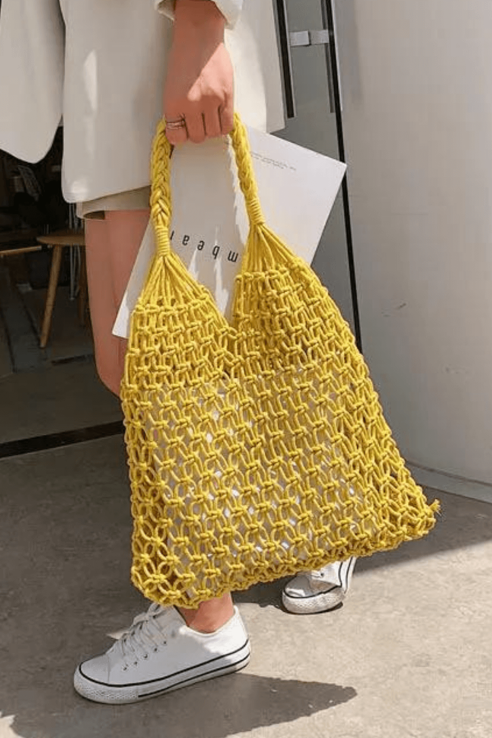 Women's Crochet Beach Bag