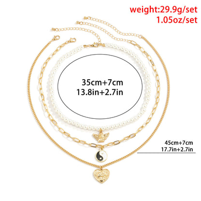 European And American Jewelry Punk Imitation Pearl Beads